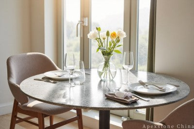round grey Marble dining table