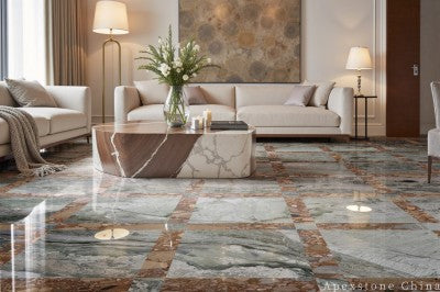 small white Marble medallion