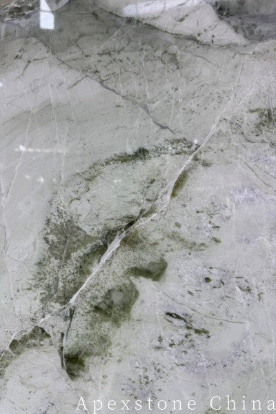 NaChu Green stone white Marble slabs