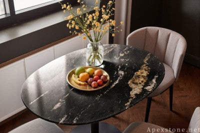 with drawer black Granite coffee table