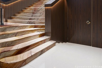 small beige Marble floor foyer