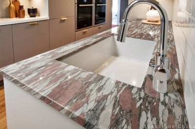 Custom Norwegian Rose kitchen countertops
