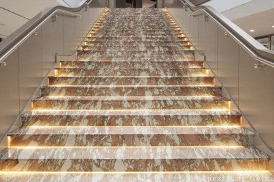 tumbled pink Marble wall mall