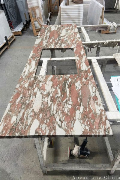 Custom Norwegian Rose kitchen countertops