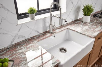 Custom Norwegian Rose kitchen countertops