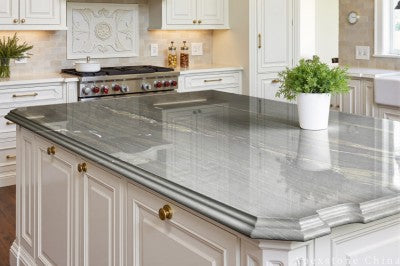 green Marble 120 inch countertop kitchen