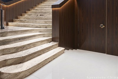 small beige Travertine wall hotel