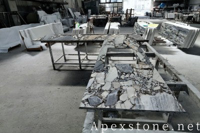 3cm Ocean Storm Marble tops