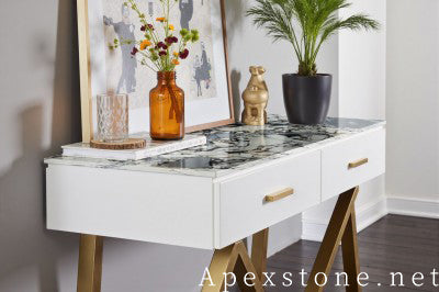 3/4 inch grey Marble floor entry hall