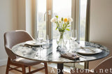 round grey Marble dining table