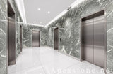 sawn grey Marble wall hotel
