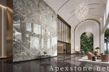 stacked stone grey Marble wall office