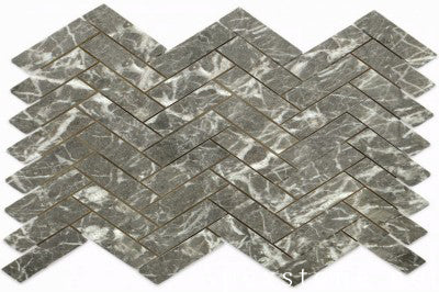 4 inch Olivium Grey Marble tiles