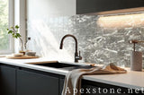 honed Olivium Grey Marble tiles