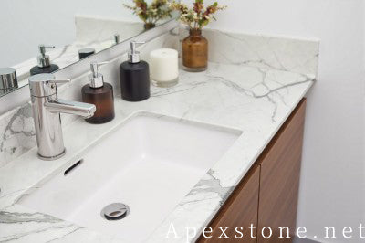 3cm white Marble vanity tops