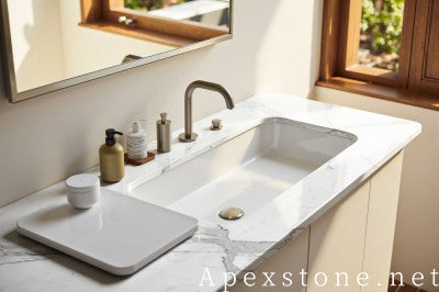 3cm white Marble vanity tops