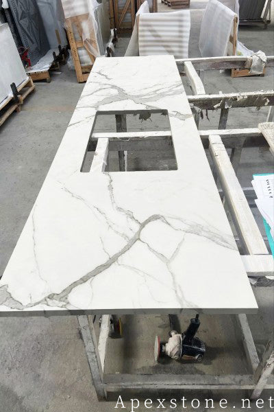 Ogee Oriental Calacatta Marble tops