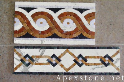 luxury Oriental Calacatta Marble boarders