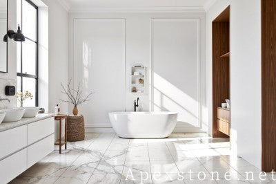 3/4 inch Oriental Calacatta Marble tiles