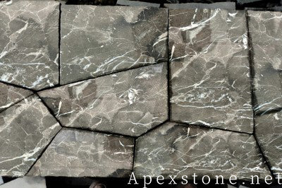 2 inch black Marble paving slabs