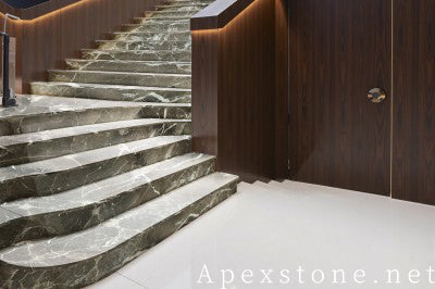 30mm black Marble floor foyer
