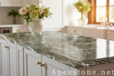 9 foot Oriental Emperador Marble island countertops