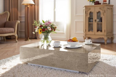 small grey Marble coffee table