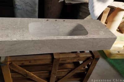 grey Marble double sinks