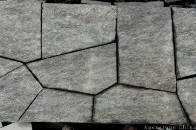 block grey Marble paving slabs