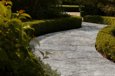 50mm grey Marble paving garden
