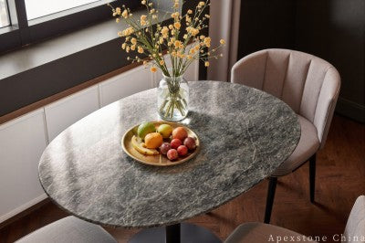 round grey Marble coffee table