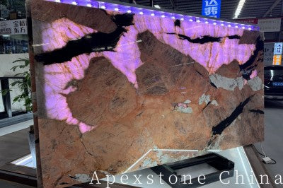Pink Pandora Quartzite slabs
