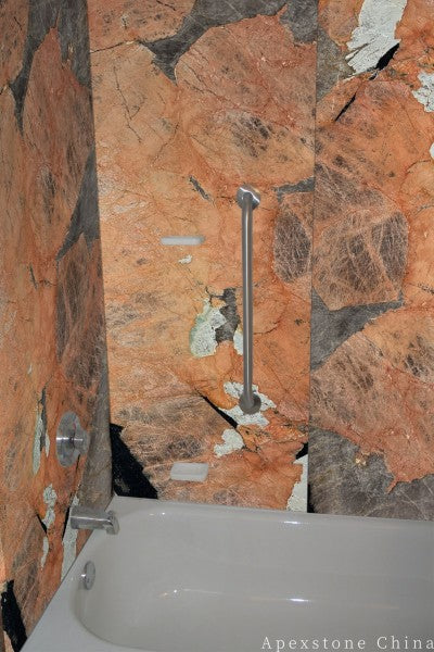 large Pink Pandora Quartzite wall panels