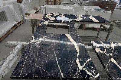 Portor Gold stone black Marble slabs