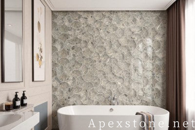 small Portuguese Grey Limestone tiles