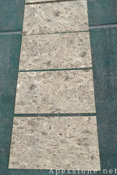 small Portuguese Grey Limestone tiles