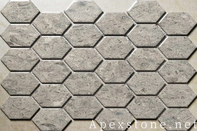 small Portuguese Grey Limestone tiles