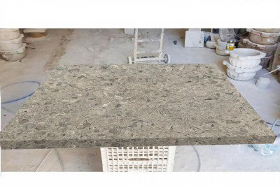 custom grey Limestone bath trays
