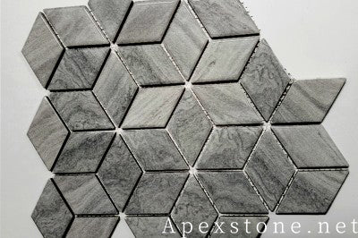 decorative Red sandalwood Marble mosaic tiles