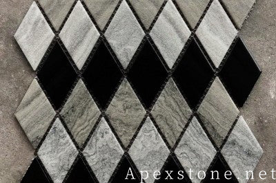decorative Red sandalwood Marble mosaic tiles