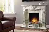purple Marble 2cm wall fireplace