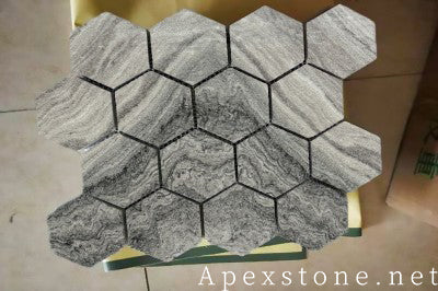 decorative Red sandalwood Marble mosaic tiles