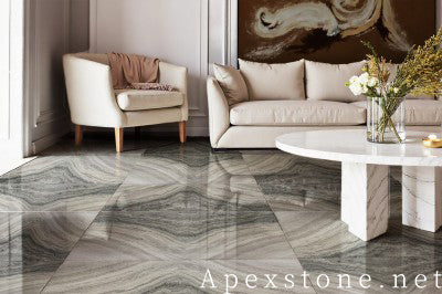 polishing purple Marble tile living room floor