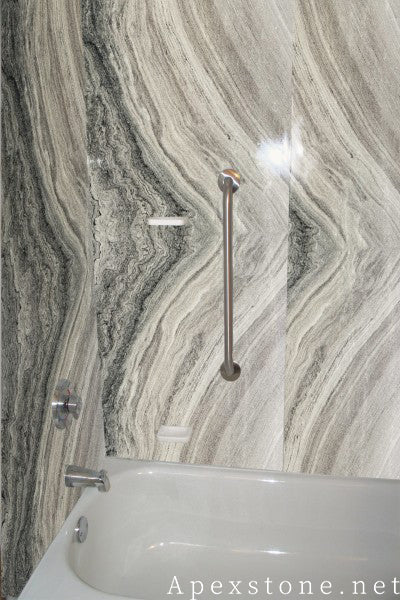 leathered Red sandalwood Marble wall panels