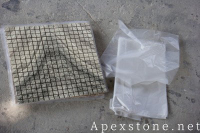 decorative Red sandalwood Marble mosaic tiles