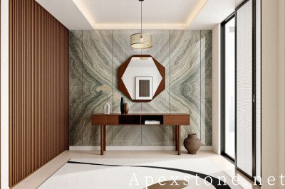 purple Marble 2cm wall fireplace