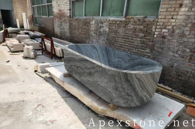 luxury Red sandalwood Marble bathtub