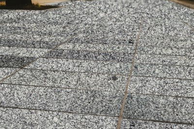 12x12 grey Granite pavers driveway