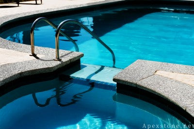 grey Granite 24x48 coping pool
