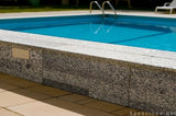grey Granite 24x48 coping pool
